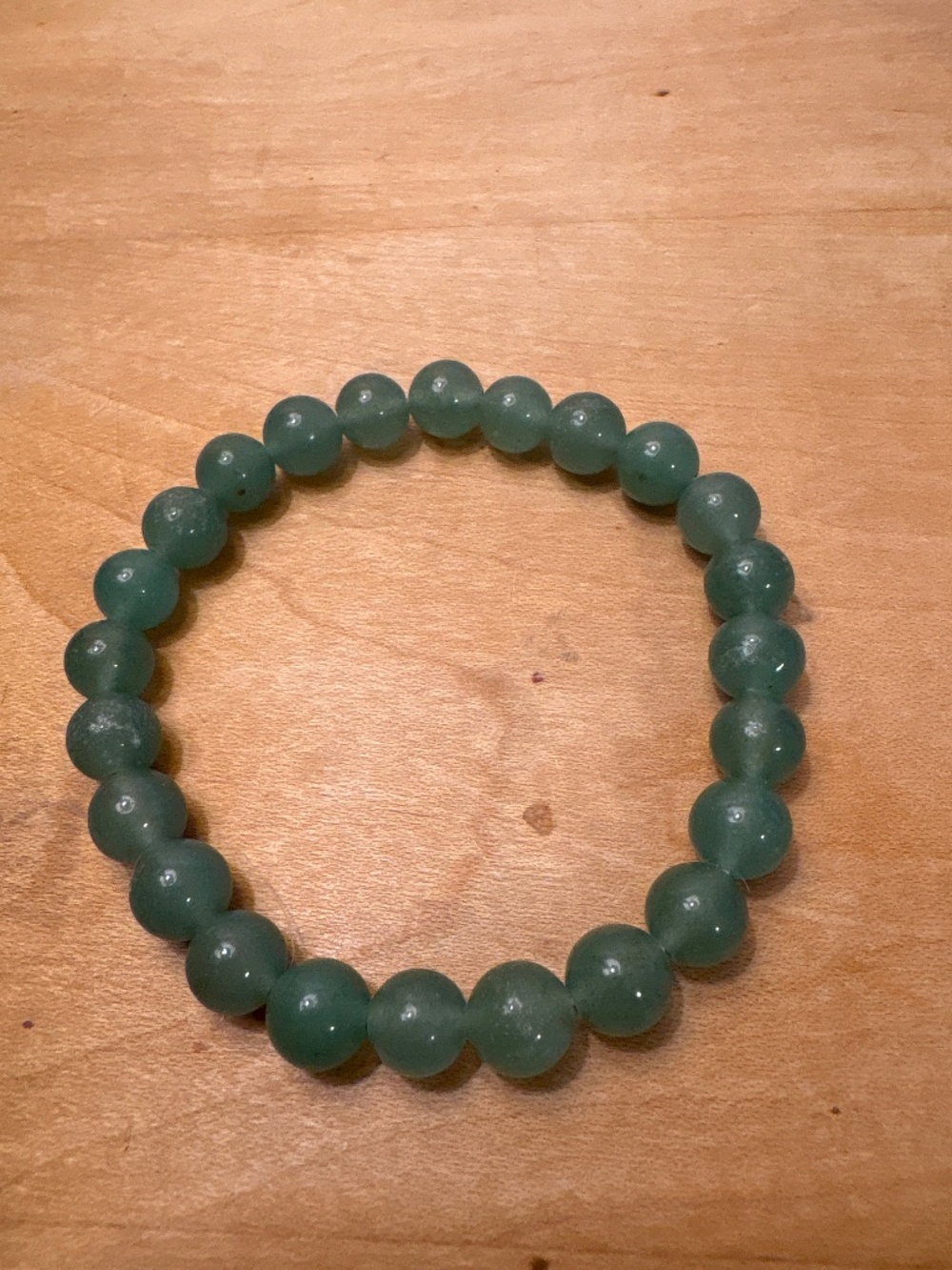 Aventurine beaded stretch bracelet